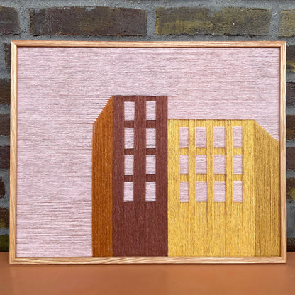 Upcycled kunstværk 50x40cm, Nr. 56