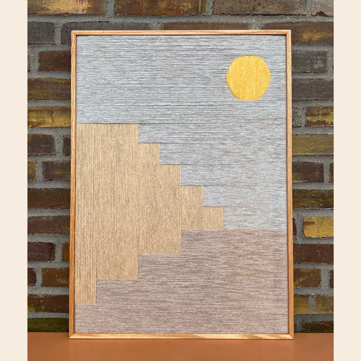 Upcycled kunstværk 50x70cm, Nr. 60