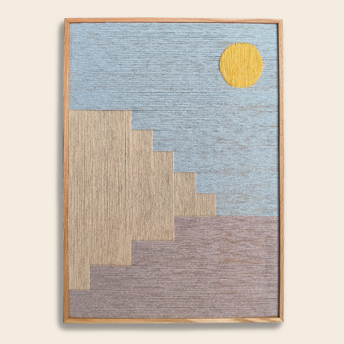 Upcycled kunstværk 50x70cm, Nr. 60