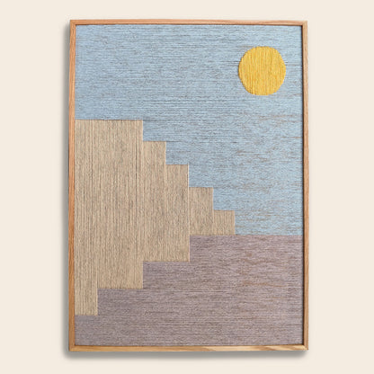 Upcycled kunstværk 50x70cm, Nr. 60