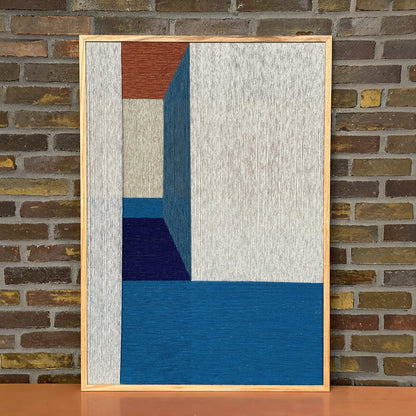 Upcycled kunstværk 70x100cm, Nr. 57