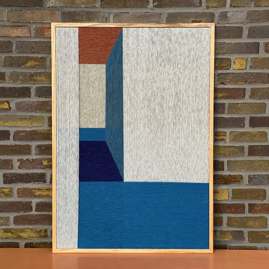 Upcycled kunstværk 70x100cm, Nr. 57