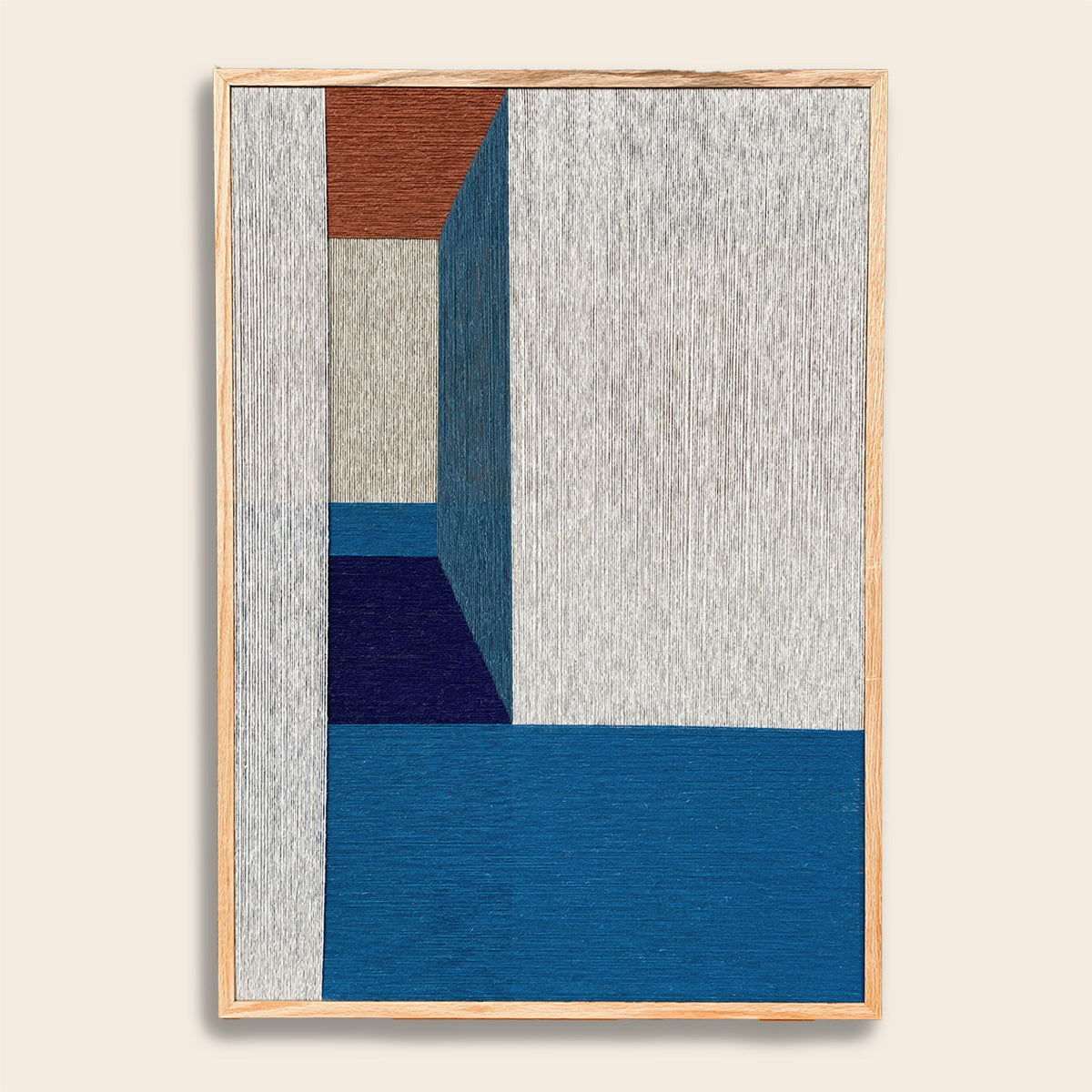 Upcycled kunstværk 70x100cm, Nr. 57