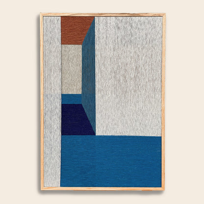 Upcycled kunstværk 70x100cm, Nr. 57