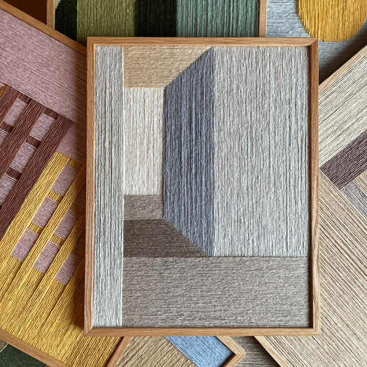 Upcycled kunstværk 30x40cm, Nr. 61