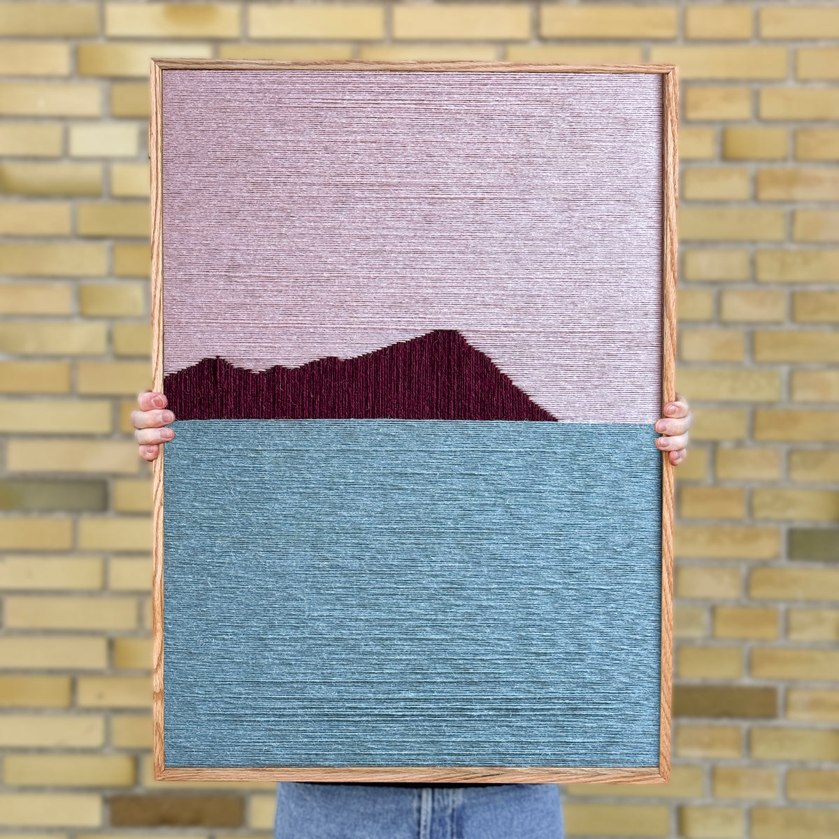 Upcycled kunstværk 50x70cm, Nr. 63