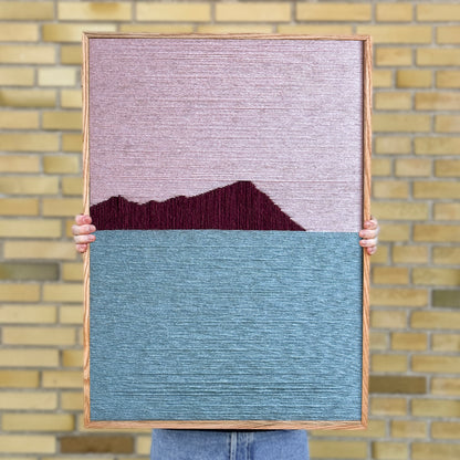 Upcycled kunstværk 50x70cm, Nr. 63