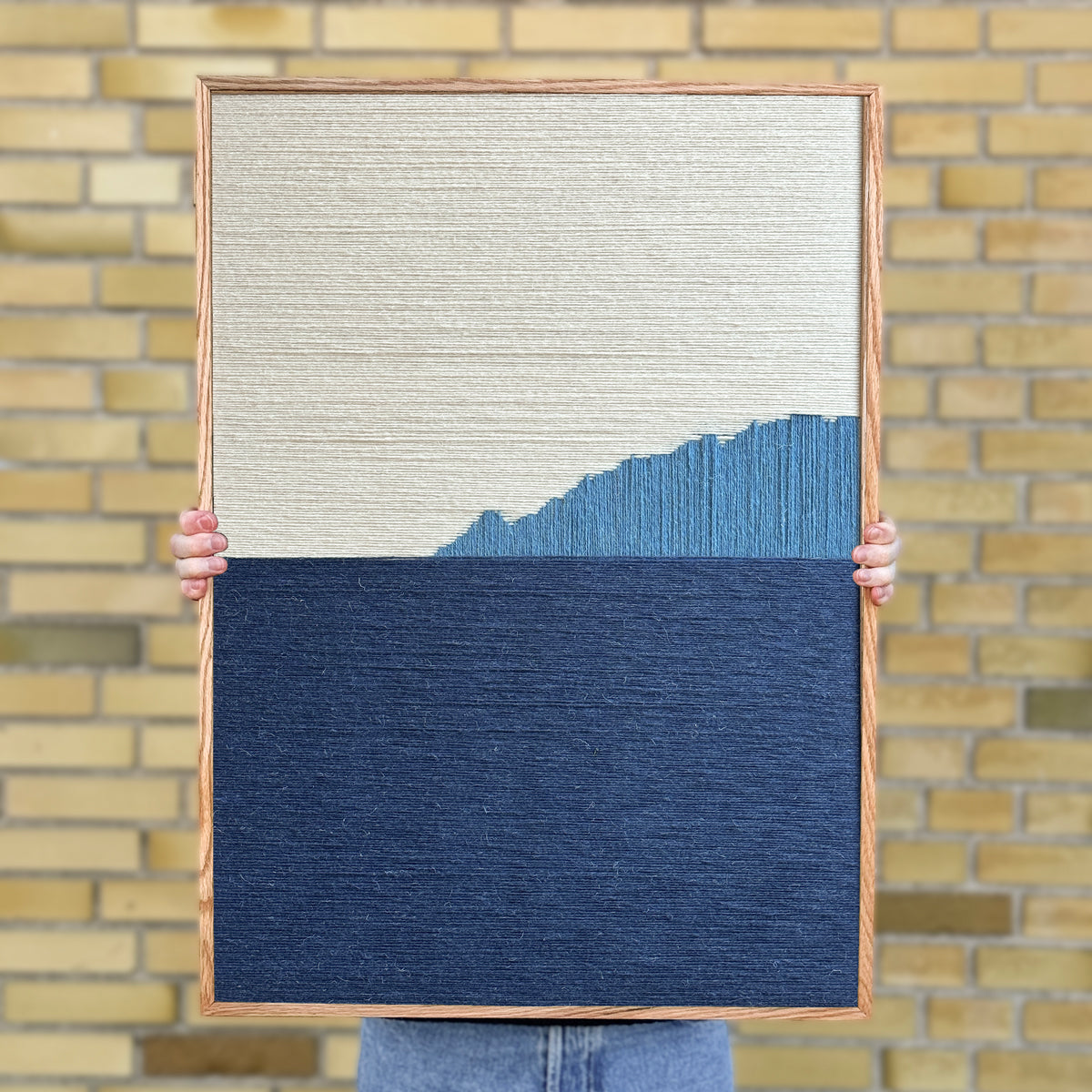 Upcycled kunstværk 50x70cm, Nr. 59