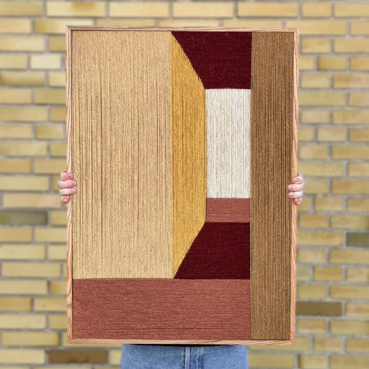 Upcycled kunstværk 50x70cm, Nr. 64