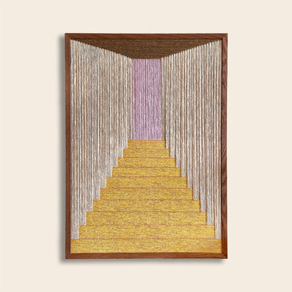 Upcycled artwork #70, 30x40cm - dark frame