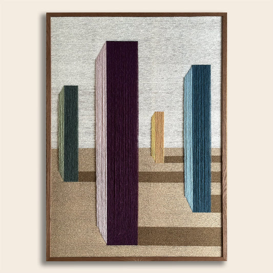 Upcycled kunstværk 70x100cm, Nr. 75