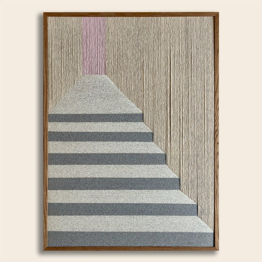 Upcycled kunstværk 70x100cm, Nr. 76