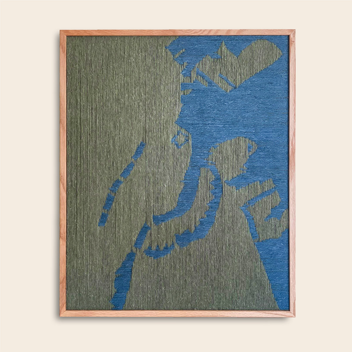 Upcycled kunstværk - København kort, 40x50cm, unik udgave