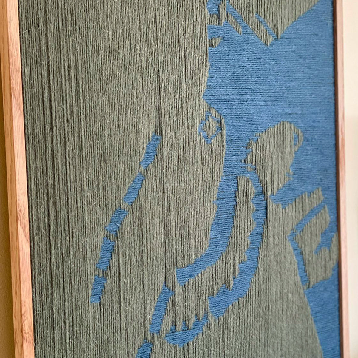 Upcycled kunstværk - København kort, 40x50cm, unik udgave