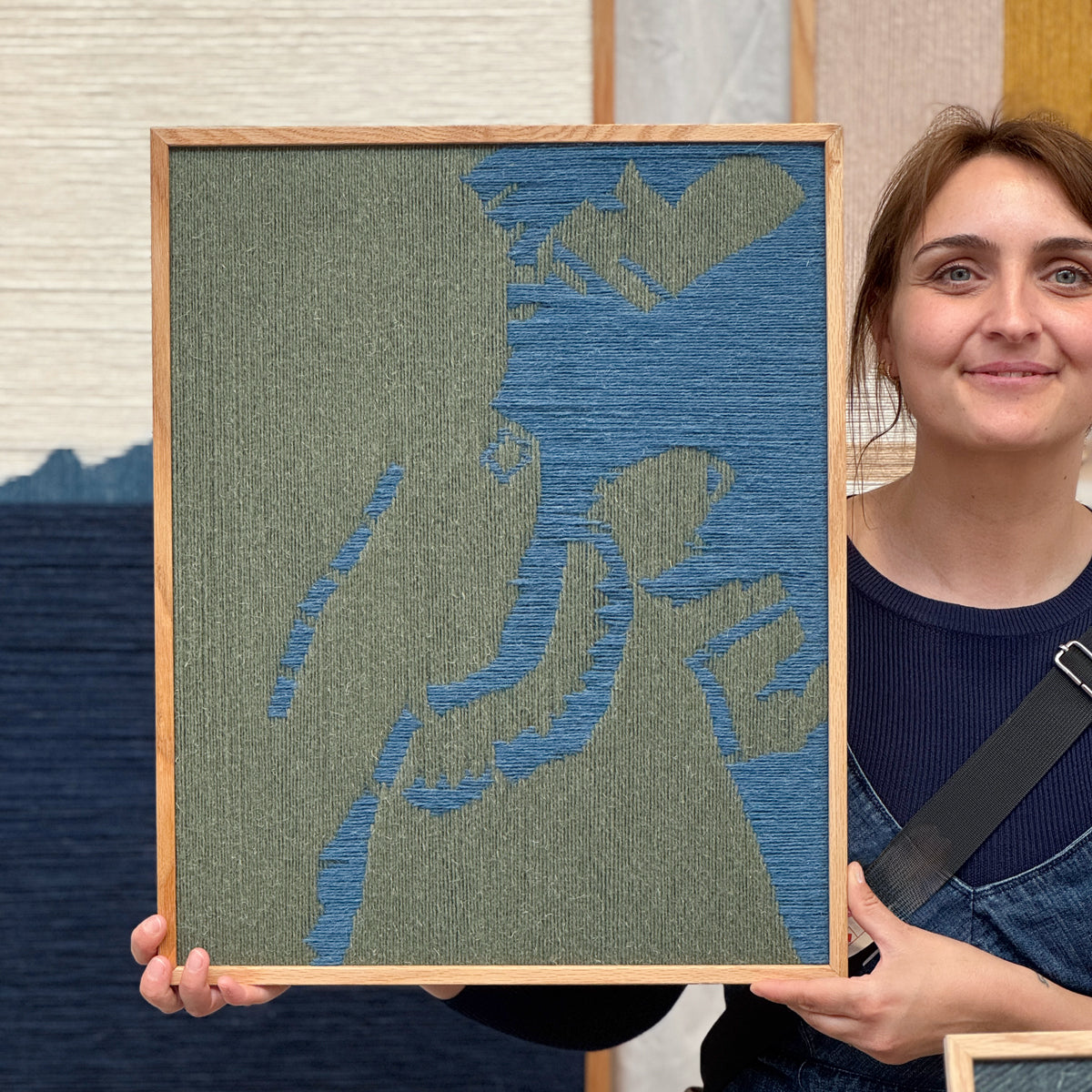 Upcycled kunstværk - København kort, 40x50cm, unik udgave