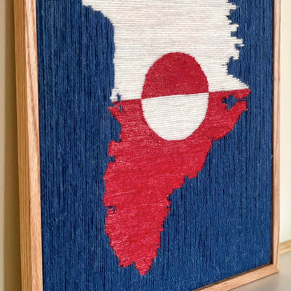 Upcycled artwork - Greenland, 30x40cm - Limited edition