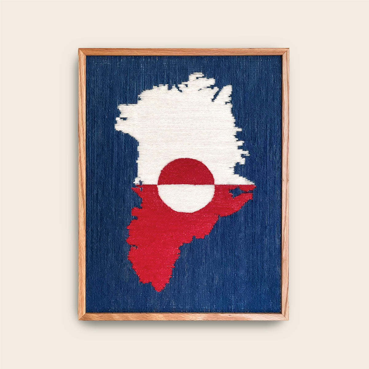 Upcycled artwork - Greenland, 30x40cm - Limited edition
