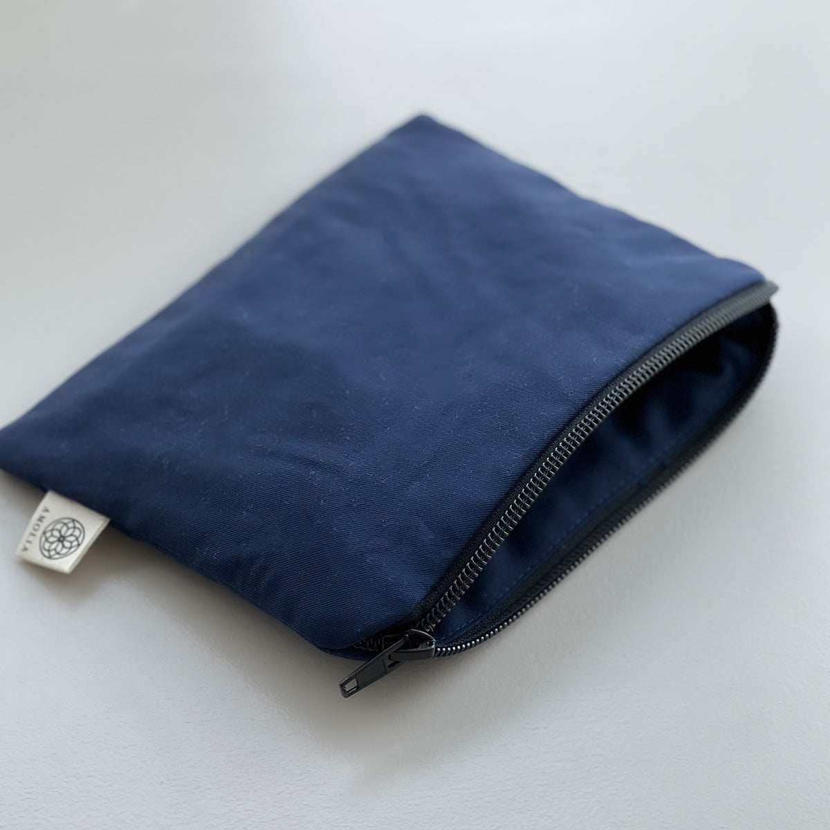 Upcycled bag, small, navy blue