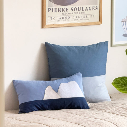 Upcycled pude, 30x50cm, Grønland, recycled inderpude medfølger