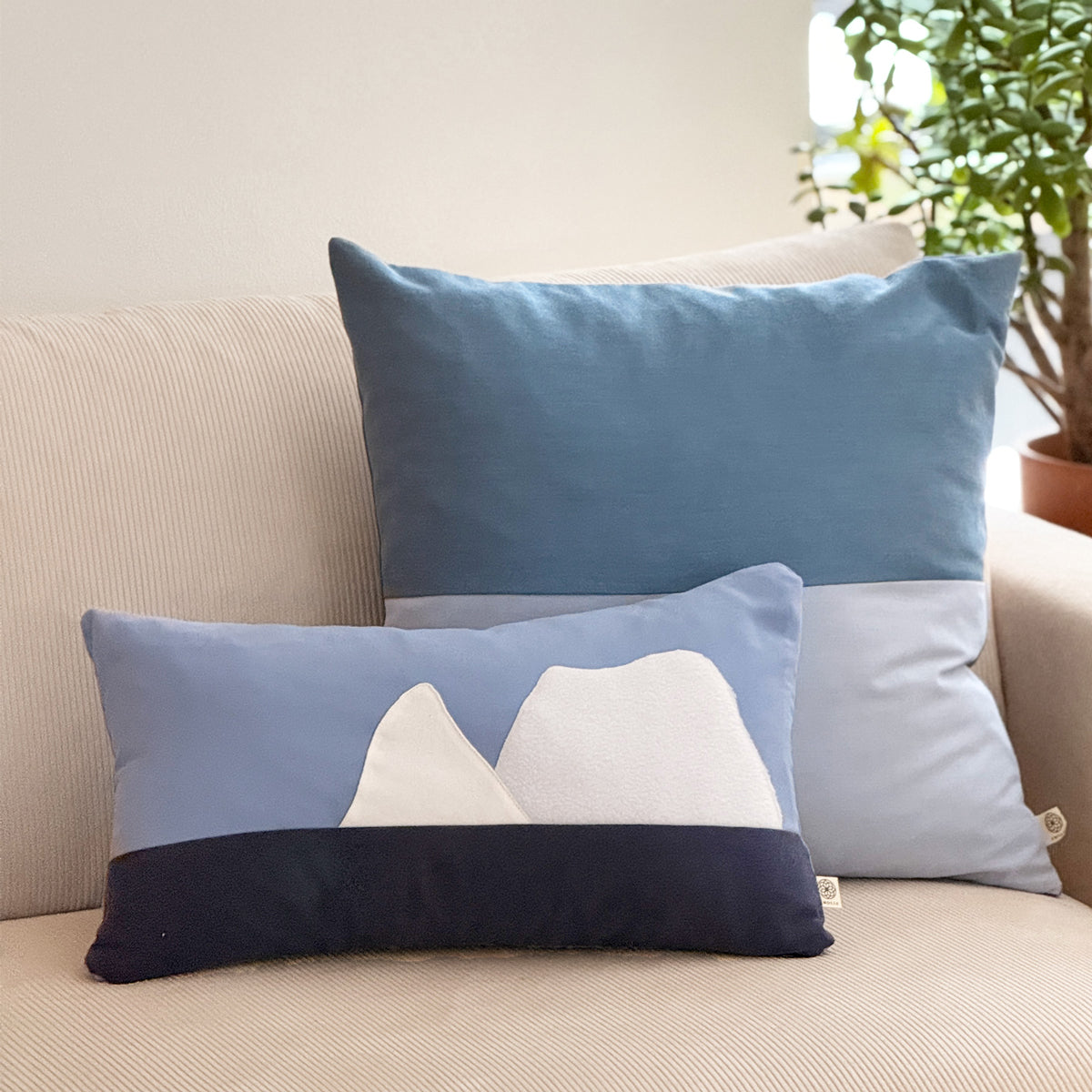 Upcycled pude, 30x50cm, Grønland, recycled inderpude medfølger