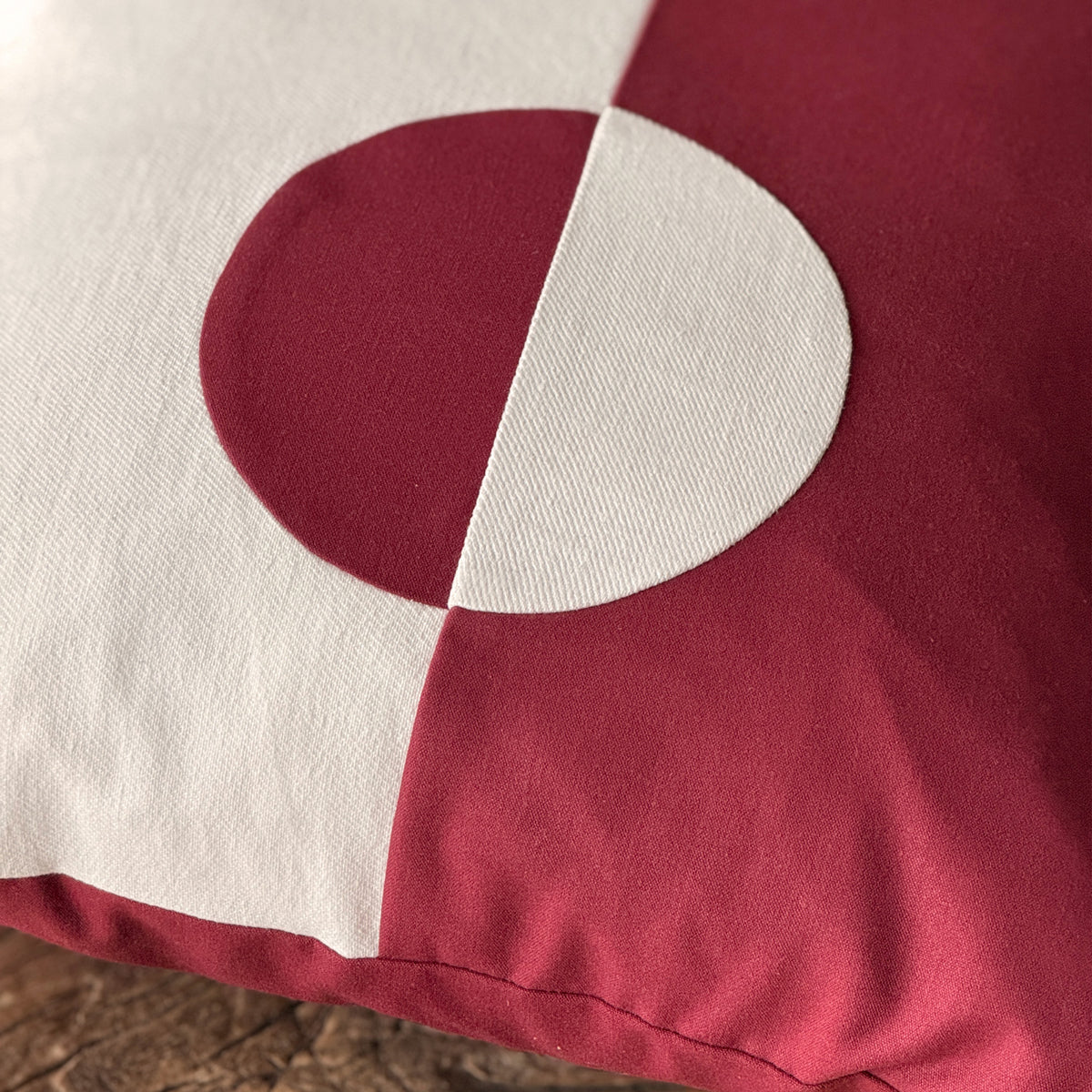 Upcycled pudebetræk, 50x50cm, Grønlands flag