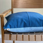 Upcycled cushion cover, 50x50cm, dark blue