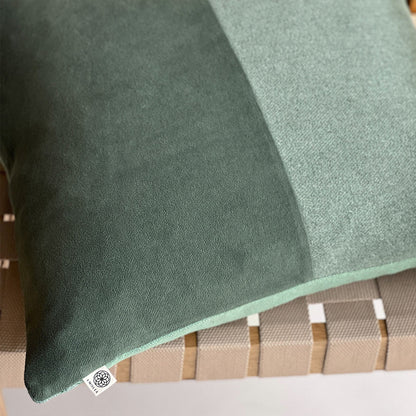 Upcycled cushion cover, 50x50cm, forest green