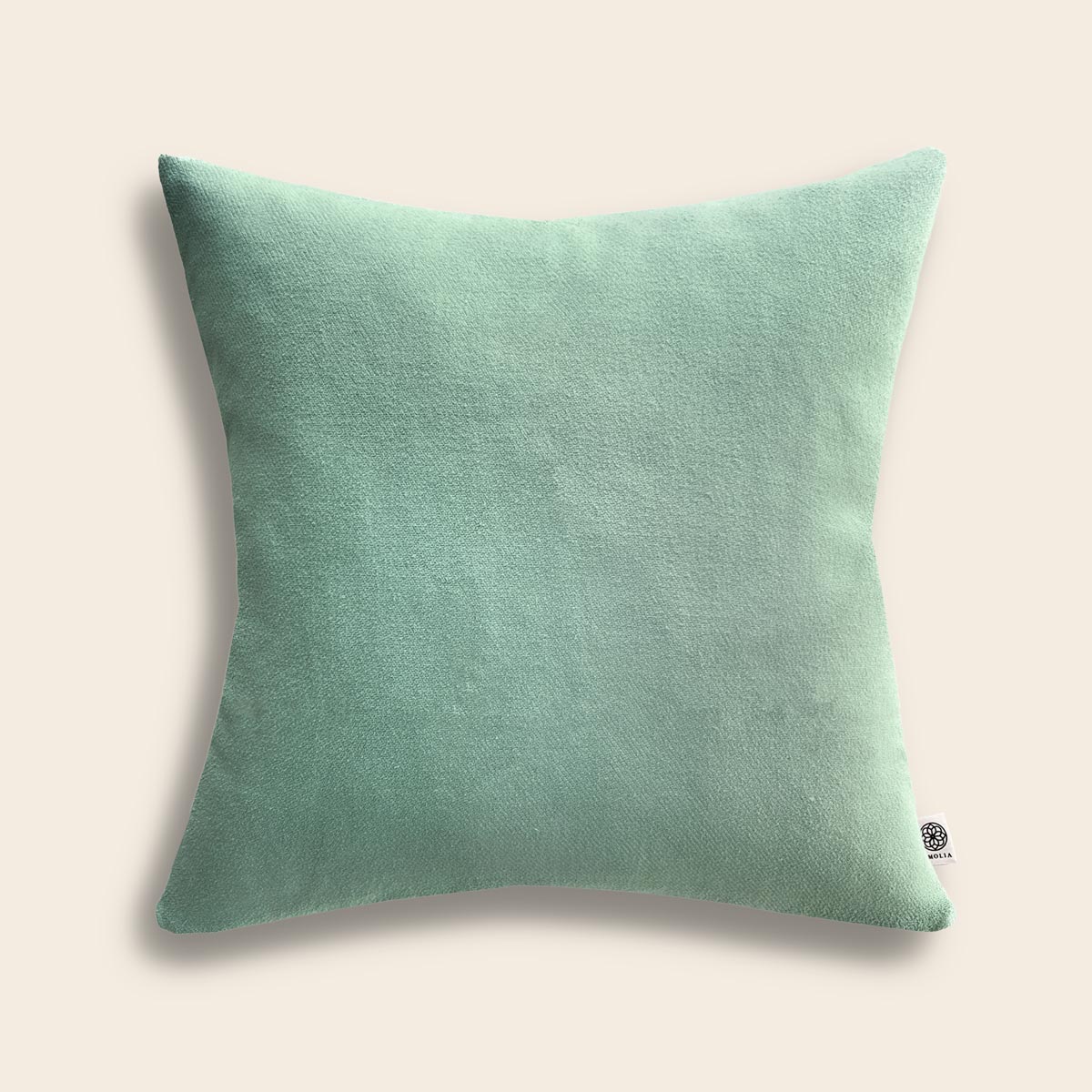 Upcycled cushion cover, 40x40cm, green