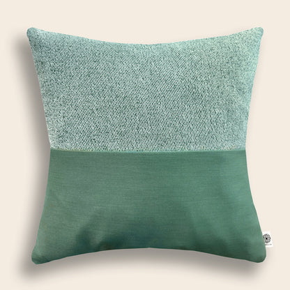 Upcycled cushion cover, 50x50cm, green