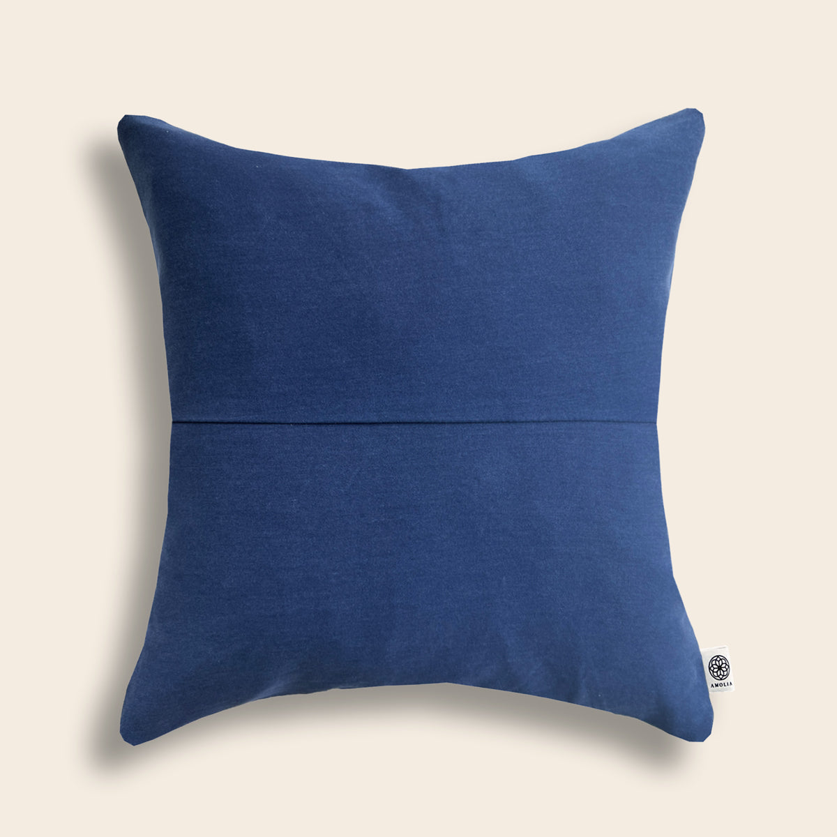 Upcycled cushion cover, 40x40cm, navy blue
