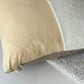 Upcycled cushion cover, 40x40cm, light yellow
