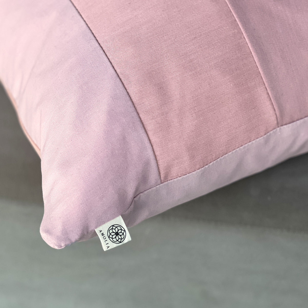 Upcycled cushion cover, 50x50cm, pink