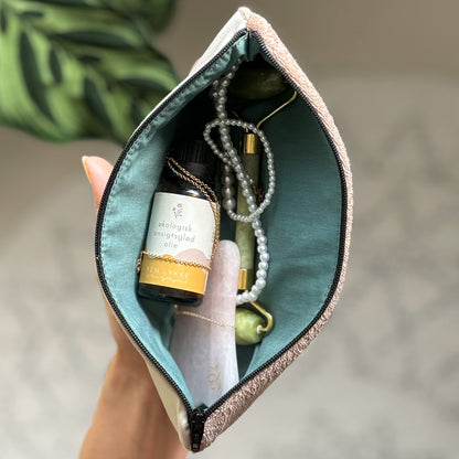 Upcycled taske, lysebrun