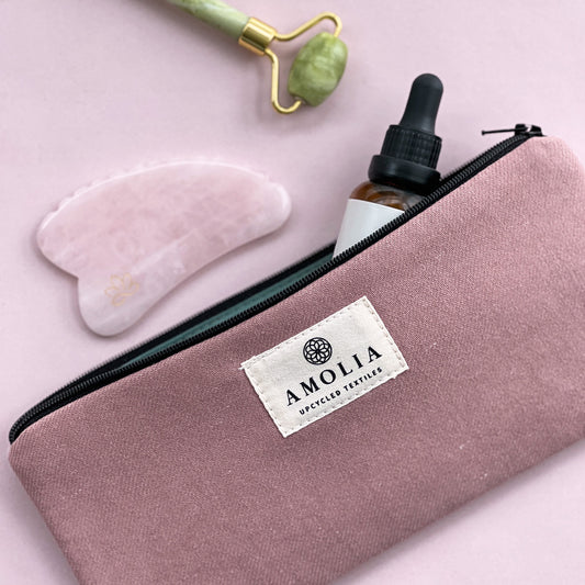 Upcycled taske, pink