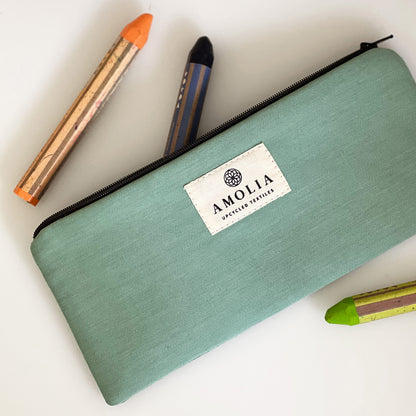Upcycled bag, green