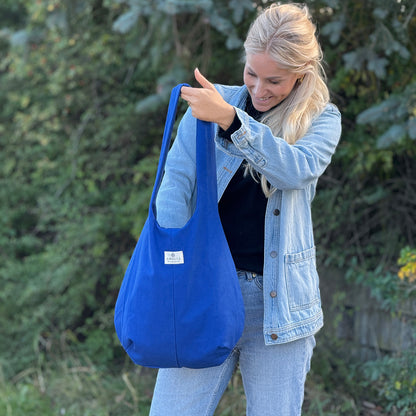 Upcycled håndtaske, Sofie, Blå