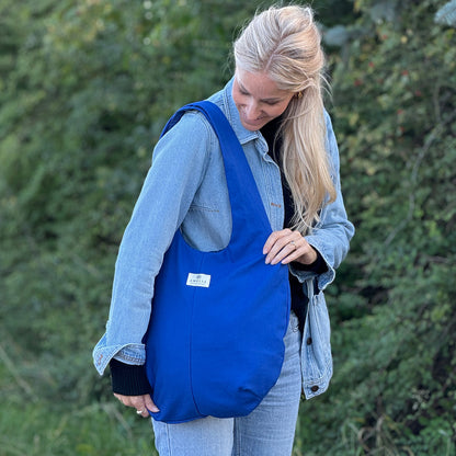 Upcycled håndtaske, Sofie, Blå