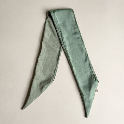 Upcycled pyntetørklæde, grøn