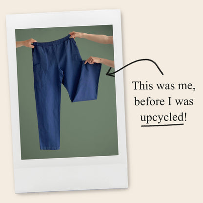 Upcycled håndtaske, Sofie, Blå