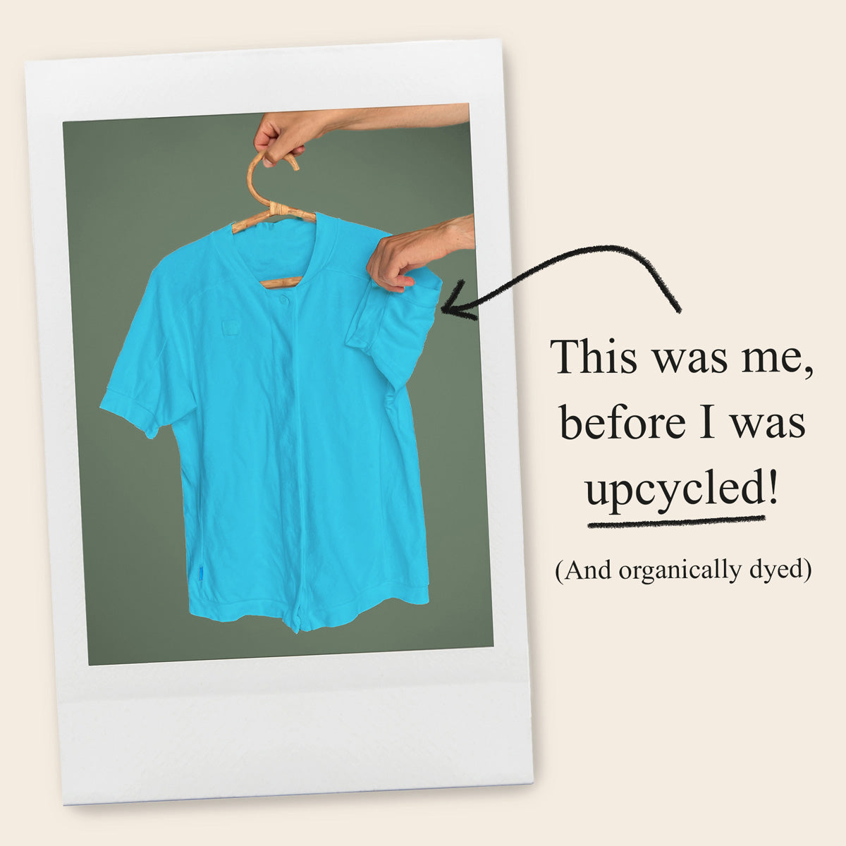 Upcycled toilettaske, lille, aqua