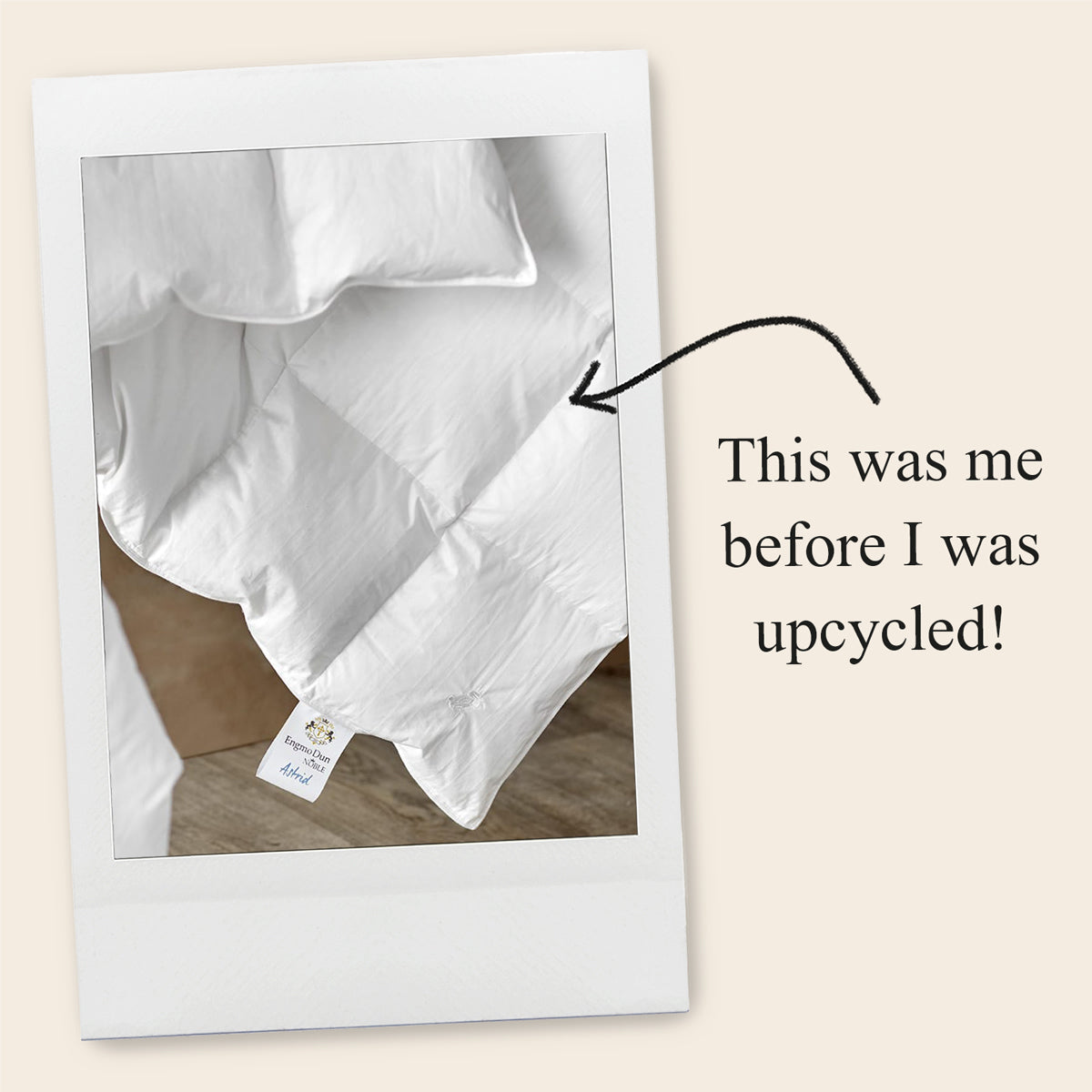 Set of two upcycled cushions, burnt orange stripes, feather inners included