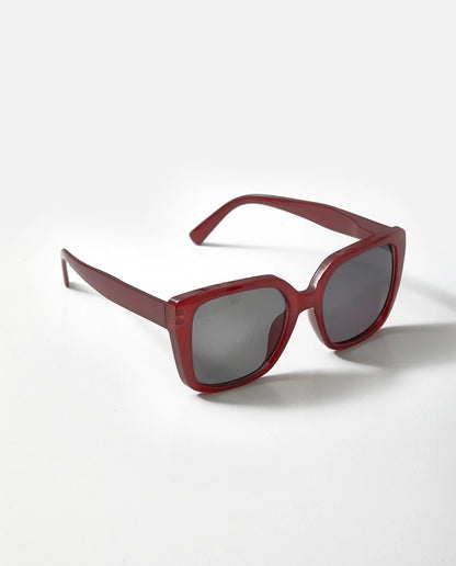 Recycled sunglasses I, Dark Red