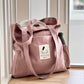Upcycled tote bag, powder pink