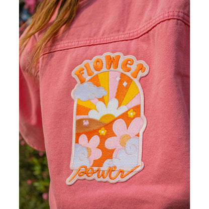 Iron-On Patch, Flower Power, Xl