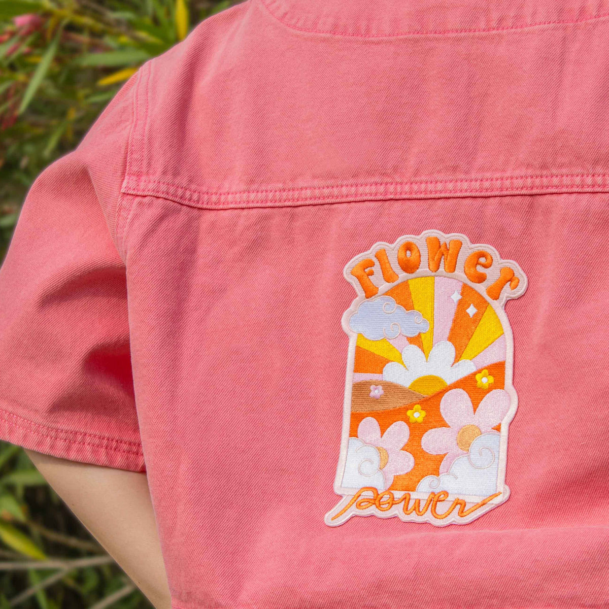Iron-On Patch, Flower Power, Xl