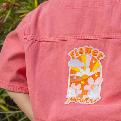 Iron-On Patch, Flower Power, Xl