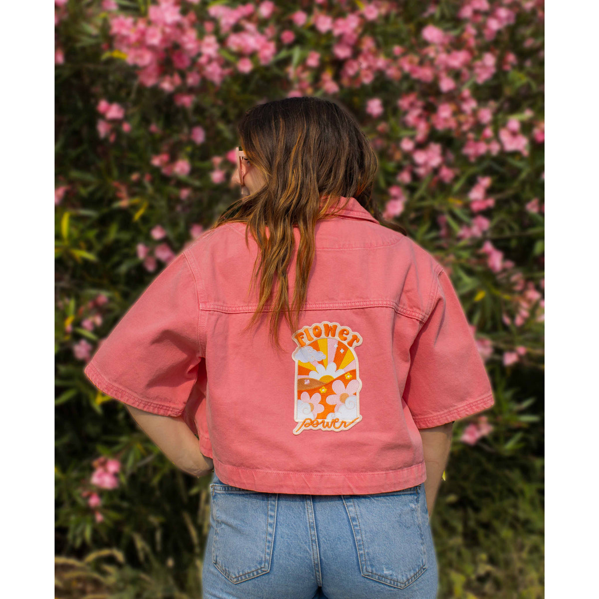 Iron-On Patch, Flower Power, Xl