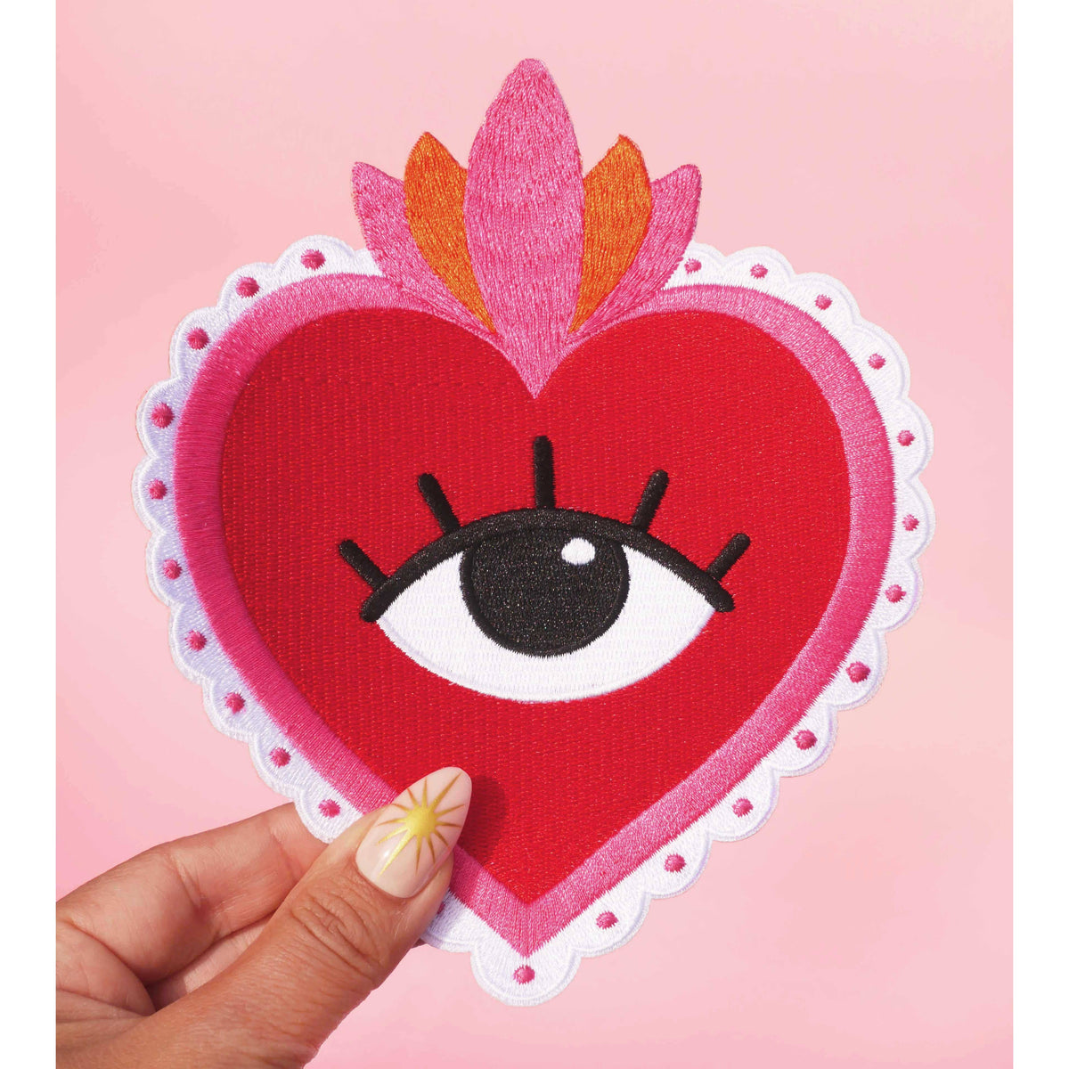 Iron-On Patch, Heart, XL