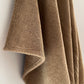 Upcycled hand towel, camel brown