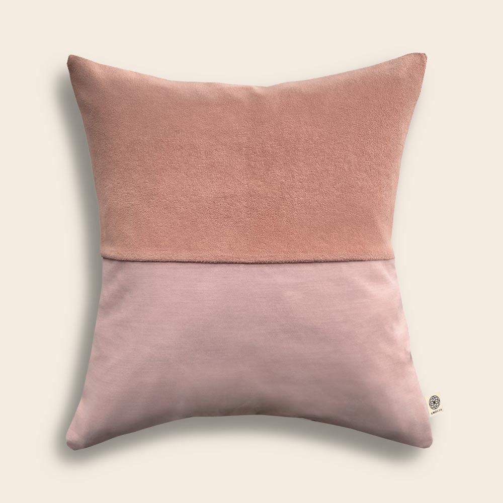 Upcycled cushion cover, 40x40cm, pink